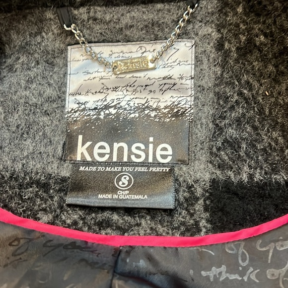 Single breasted wool blend peacoat buffalo check women’s Small S like new - Picture 9 of 9